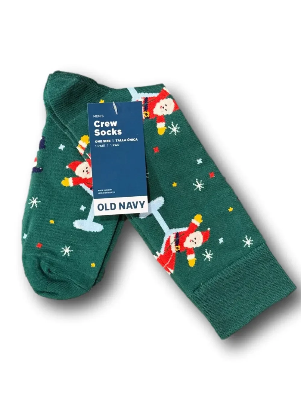 3/$18 Drunk Santa Martini Christmas Holiday Funny Novelty Crew Socks - NWT